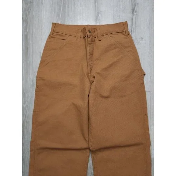 Vintage Carhartt Canvas Dungaree Pants‎ Mens 28x33